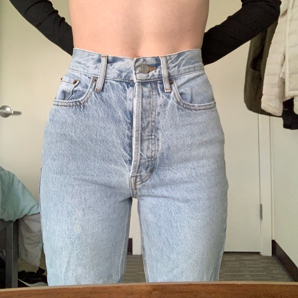 Light wash ultra high rise slim jeans from pacsun